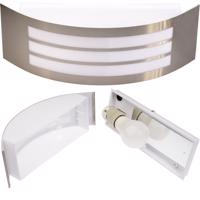 GOLDLUX (Polux) Plafon zahradní LED E27 Sitom POLUX ocelový stříbrný Inox SANELE0587