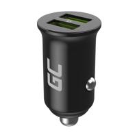 Green Cell Autoladegerät 36W GC PowerRide Nano36 mit 2x USB-A Ultra Charge Schnellladung CADM-GC-36AA