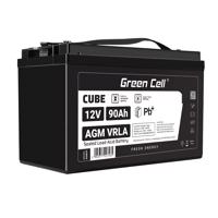 Green Cell CUBE AGM IP54 12V 90Ah VRLA Baterie Gel deep cycle    barge  tractor fishing boat AGM12V90AH-J neoriginální