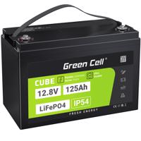 Green Cell CUBE LiFePO4 125Ah 12.8V 1600Wh Lithium Iron Phosphate Baterie pro  solární, Off-Grid System, LFPGC12V125AH neoriginální