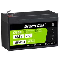 Green Cell CUBE LiFePO4 7Ah 12.8V 89.6Wh Lithium Iron Phosphate Baterie pro UPS, Monitoring LFPGC12V7AH neoriginální