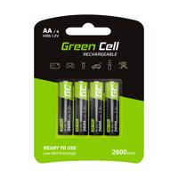 Green Cell Nabíjecí Baterie 4x AA R6 2600mAh GR01 GR01