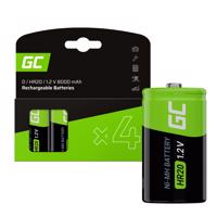 Green Cell Nabíjecí Baterie 4x D R20 HR20 Ni-MH 1.2V 8000mAh GR16 GR16