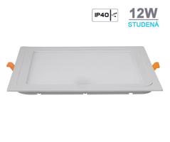 HEDA LED panel vestavný 12W 200x200mm IP40 STUDENÁ BÍLÁ HDW12SC