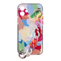 Hurtel Barevné pouzdro s řetízkem Gelové elastické pouzdro s řetízkem s přívěskem pro iPhone 13 Pro Max multicolour (4) 5907769332616