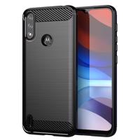 Hurtel Carbon Case flexibilní pouzdro Motorola Moto E7i Power černé 5907769334610