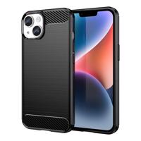 Hurtel Carbon Case iPhone 14 flexibilní gelové zadní pouzdro černé 5907769349485