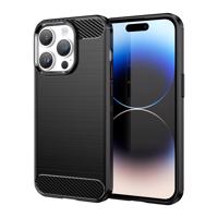 Hurtel Carbon Case iPhone 14 Pro flexibilní gelové zadní pouzdro černé 5907769349522