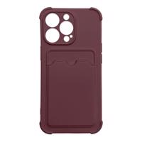 Hurtel Card Armor Case pouzdro pro iPhone 11 Pro card wallet silicone armor case Air Bag raspberry 5907769335433