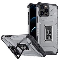 Hurtel Crystal Ring Case obrněný hybridní kryt + magnetický držák pro iPhone 11 Pro černý 5907769332906