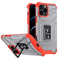 Hurtel Crystal Ring Case obrněný hybridní kryt + magnetický držák pro iPhone 11 Pro červený 5907769332913