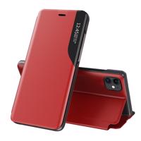 Hurtel Eco Leather View Case elegantní pouzdro s flipovým krytem a funkcí stojánku iPhone 13 mini červené 5907769334474