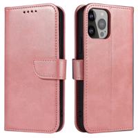 Hurtel Elegantní pouzdro Magnet Case s flipovým krytem a funkcí stojánku pro iPhone 14 Pro růžové 5907769347207