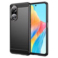 Hurtel Flexibilní pouzdro s karbonovým vzorem pro Oppo A98 5G Carbon Case - černé 5907769357978