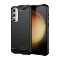 Hurtel Flexibilní pouzdro s karbonovým vzorem pro Samsung Galaxy S23 FE Carbon Case - černé 5907769357930