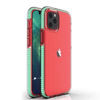 Hurtel Gelové pouzdro Spring Case s barevným rámečkem pro iPhone 13 mini mint 5907769334955