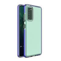 Hurtel Gelové pouzdro Spring Case s barevným rámečkem pro Samsung Galaxy A72 4G tmavě modré 5907769324840