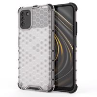 Hurtel Honeycomb pouzdro pancéřový kryt s gelovým rámečkem Xiaomi Poco M3 transparentní 5907769324246