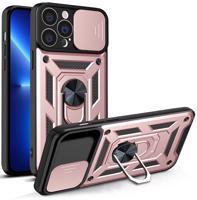 Hurtel Hybrid Armor Camshield iPhone 13 Pro Max pancéřové pouzdro s krytem fotoaparátu růžové 5907769350061