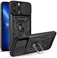 Hurtel Hybrid Armor Camshield iPhone 13 Pro obrněné pouzdro s krytem fotoaparátu černé 5907769350016