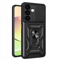 Hurtel Hybrid Armor Camshield pouzdro pro Samsung Galaxy A25 pancéřované s krytem fotoaparátu - černé 9145576285183