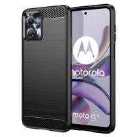 Hurtel Karbonové pouzdro Motorola Moto G13 flexibilní silikonové karbonové pouzdro černé 5907769353321