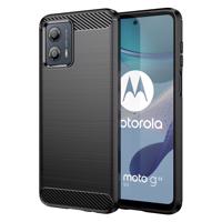 Hurtel Karbonové pouzdro Motorola Moto G53 flexibilní silikonové karbonové pouzdro černé 5907769353338