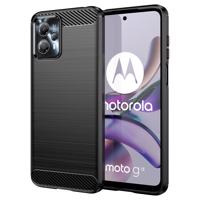 Hurtel Karbonové pouzdro pro Motorola Moto G53 / G13 flexibilní silikonové karbonové pouzdro černé 5907769353758