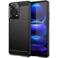 Hurtel Karbonové pouzdro Xiaomi Poco X5 Pro 5G flexibilní silikonové karbonové pouzdro černé barvy 5907769353369