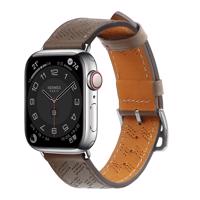 Hurtel Kožený řemínek Apple Watch Ultra, SE, 9, 8, 7, 6, 5, 4, 3, 2, 1 (49, 45, 44, 42 mm) náramek tmavě hnědý 5907769354366