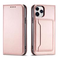 Hurtel Magnet Card Case pro iPhone 12 Pro card wallet case card holder pink 5907769342271