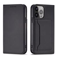 Hurtel Magnet Card Case pro iPhone 13 mini card wallet case card holder black 5907769342332