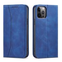 Hurtel Magnet Fancy Case pro iPhone 12 Pro pouzdro na karty peněženka stojánek na karty modrý 5907769341564