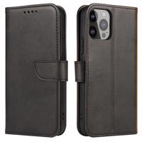 Hurtel Magnetické pouzdro pro Xiaomi Redmi Note 12 Pro / Poco X5 Pro 5G s odklápěcím stojánkem na peněženku, černé 5907769355035