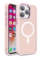 Hurtel Magnetické pouzdro s MagSafe Color Matte Case pro iPhone 15 Pro - růžové 5907769357206