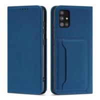 Hurtel Magnetové pouzdro na karty pro Xiaomi Redmi Note 11 Pro, peněženka, pouzdro na karty, modrá barva 5907769342660