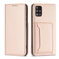 Hurtel Magnetové pouzdro na karty pro Xiaomi Redmi Note 11 Pro peněženka pouzdro na karty růžové 5907769342677