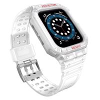 Hurtel Ochranný řemínek s pouzdrem pro Apple Watch 7 / 6 / 5 / 4 / 3 / 2 / SE (41 / 40 / 38 mm) pancéřové pouzdro na hodinky průhledné 5907769311918