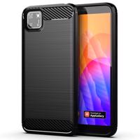 Hurtel Ohebné pouzdro Carbon Case Huawei Y5p černé 5907769322655