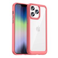 Hurtel Outer Space Case Pevné pouzdro pro iPhone 14 Pro Max s gelovým rámečkem červené 5907769311161