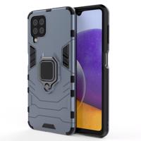 Hurtel Pancéřové hybridní pouzdro Ring Armor + magnetický držák Samsung Galaxy A22 4G modré 5907769326905