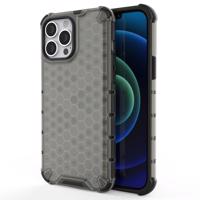 Hurtel Pancéřové pouzdro Honeycomb s gelovým rámečkem iPhone 13 Pro Max černé 5907769326721