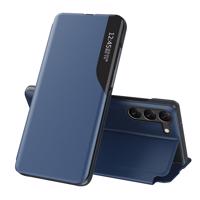 Hurtel Pouzdro Eco Leather View pro Samsung Galaxy S23+ s flipovým krytem a stojánkem modré barvy 5907769350726