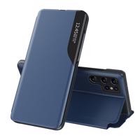 Hurtel Pouzdro Eco Leather View pro Samsung S24 Ultra s flipovým krytem - modré 5907769359675