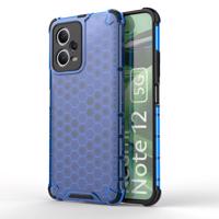 Hurtel Pouzdro Honeycomb pro Xiaomi Redmi Note 12 5G / Poco X5 5G pancéřové hybridní pouzdro modré barvy 5907769355370