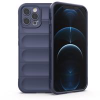 Hurtel Pouzdro Magic Shield pro iPhone 12 Pro Max s flexibilním pancéřováním tmavě modré 5907769345760