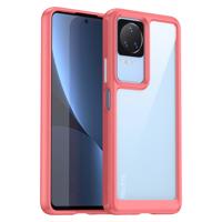 Hurtel Pouzdro Outer Space pro Xiaomi Poco F4 5G s ohebným rámem červené barvy 5907769310744