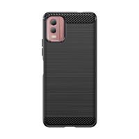 Hurtel Silikonové pouzdro Carbon Case pro Nokia C32 - černé 9145576282595