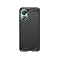 Hurtel Silikonové pouzdro Carbon pro Oppo A78 4G - černé 9145576282663