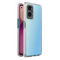 Hurtel Spring Case Realme 9i, Oppo A36 / A76 / A96 silikonové pouzdro s rámečkem světle růžové 5907769348488